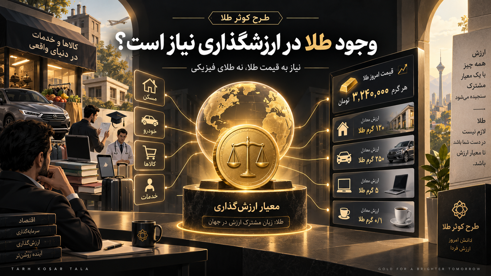 وجود طلا در ارزشگذاری نیاز است؟